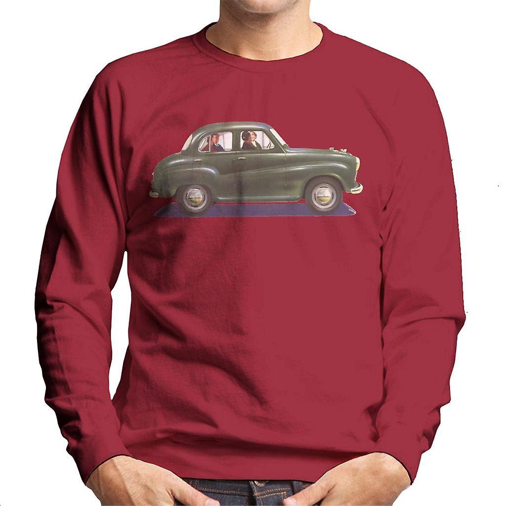 Austin A35 Green British Motor Heritage Men's Sweatshirt Cherry Red Small