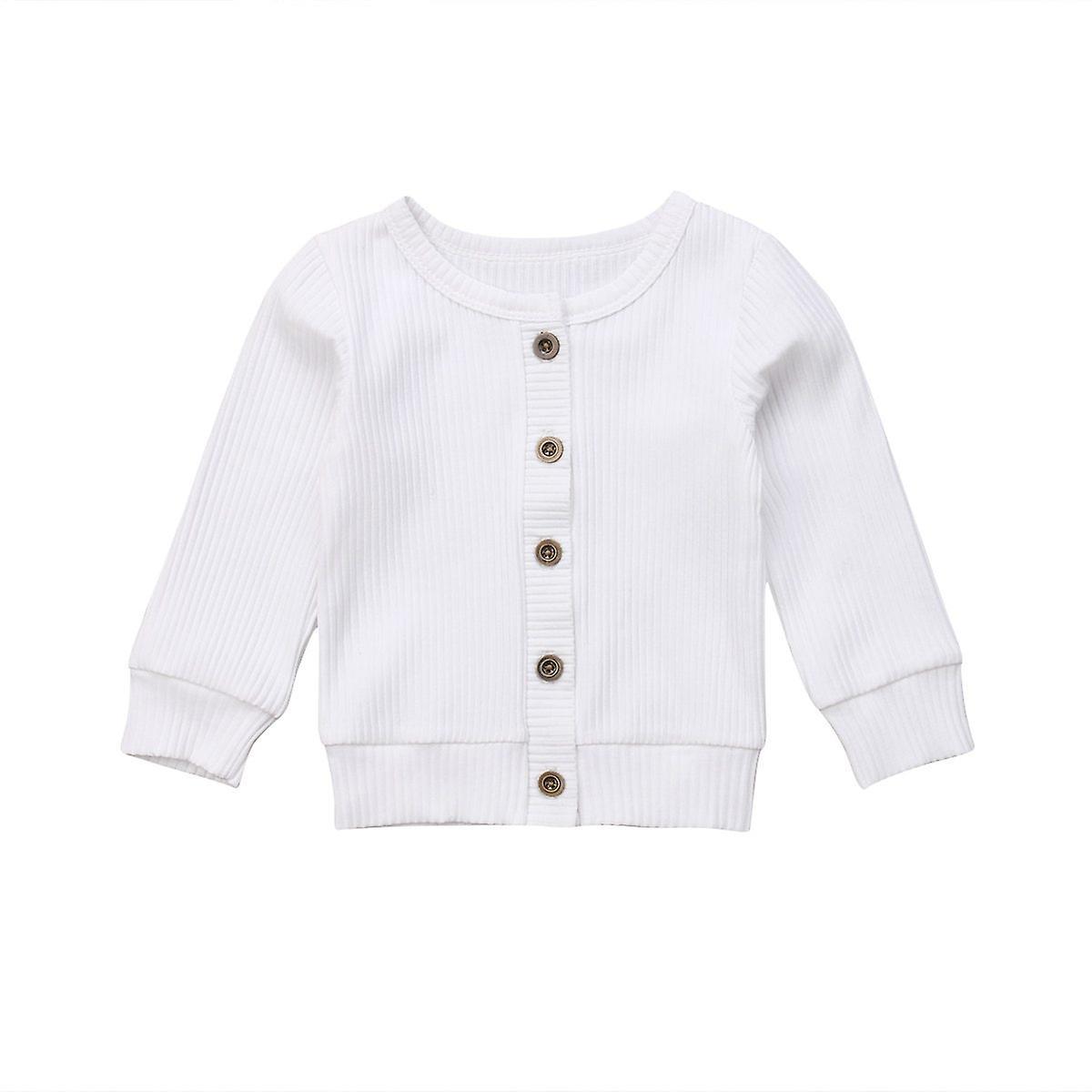 Slowmoose Girl & Knitted Sweater, Cardigan Tops White 6M