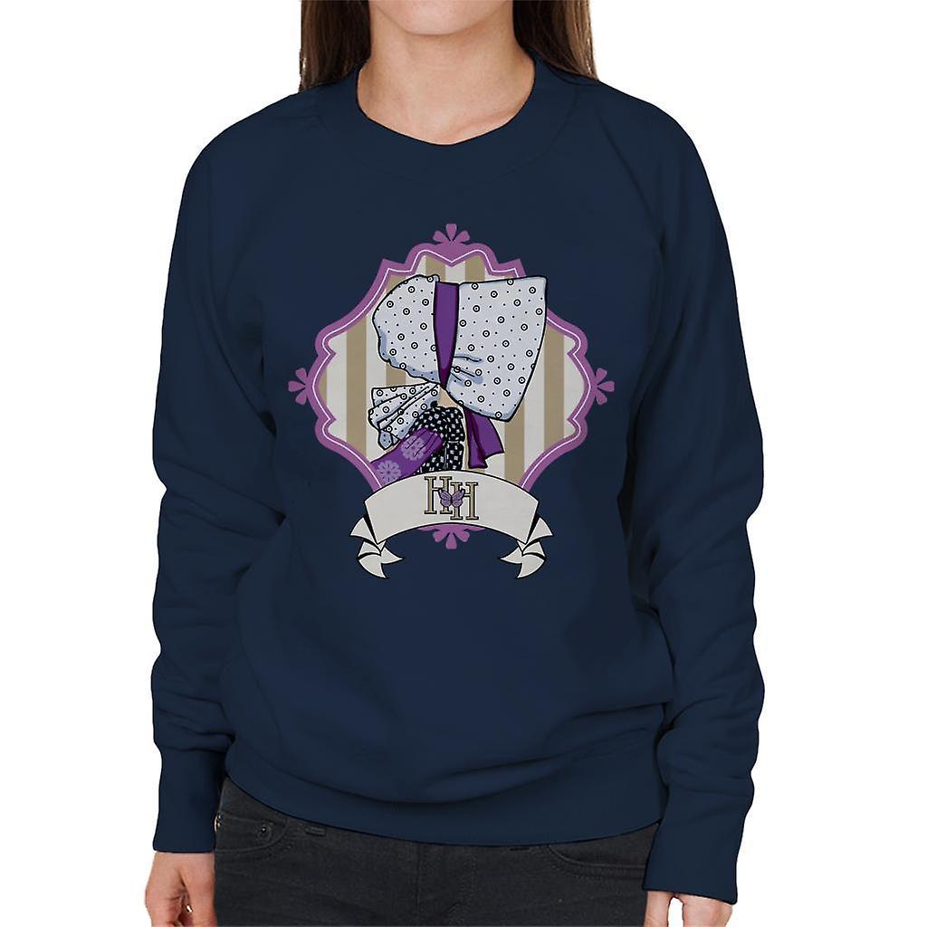 Holly Hobbie Bonnet Side Profile Women's Sweatshirt Navy Blue Medium