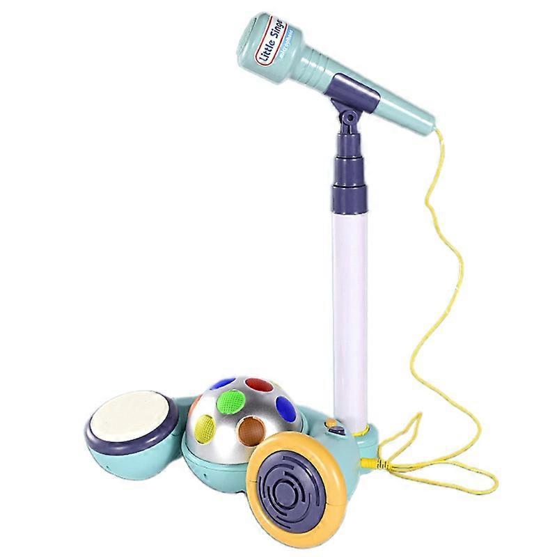 Unbrand Fun Karaoke Machine for Kids Karaoke Machine with Microphone Adjustable Stand Blue