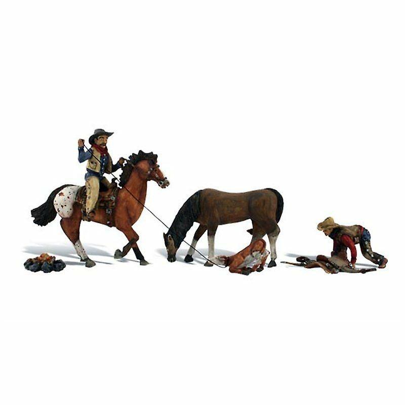 Woodland scenics WA1940 Ridin' & Ropin' HO 1:87 (OO gauge compatible) Plastic Painted Cameo Scenes [OO] Scale model