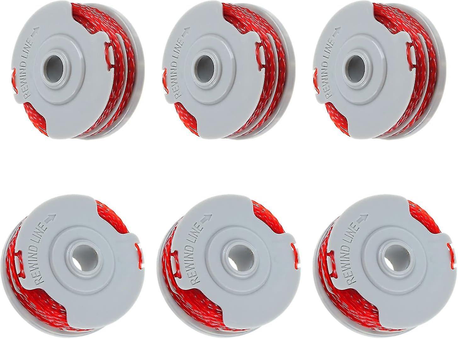 Jnnjv Flymo Fly021 6 Spools 0.08" 15 Ft Dual Line Spool F016800385 Compatible With Contour 500 Xt, Power Trim Mini Auto St/xt/plus (6 Spools)