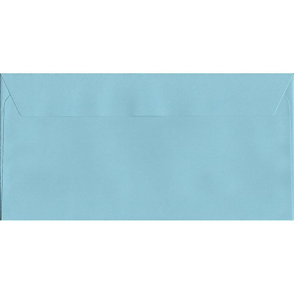 ColorSono Cotton Blue Peel/Seal DL+ Coloured Blue Envelopes. 120gsm Luxury FSC Certified Paper. 114mm x 229mm. Wallet Style Envelope. 25