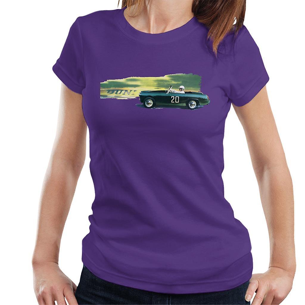 Austin Healey 20 Green British Motor Heritage Women's T-Shirt Purple XX-Large