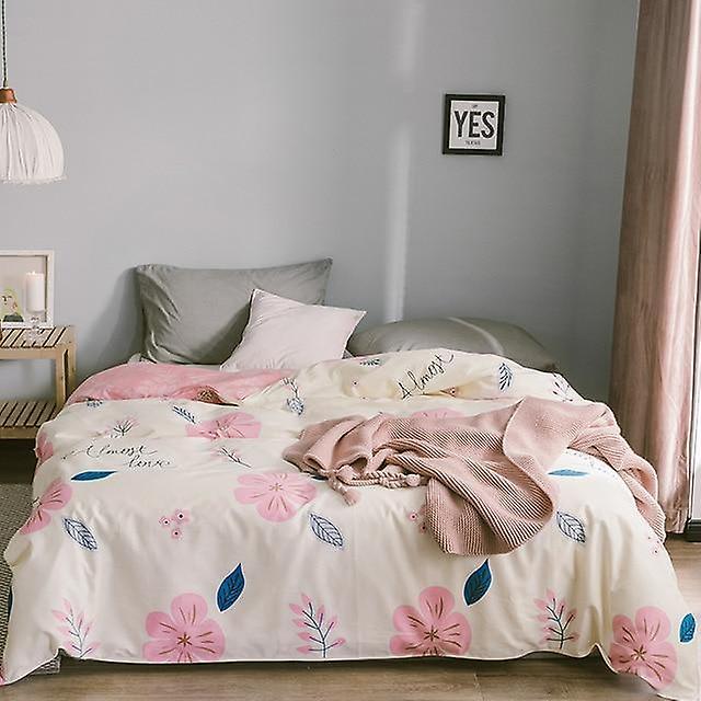 Slowmoose Four Seasons Ab Version Printing Zipper Comforter Duvet Cover - Soft Breathable 200x230cm / Sham