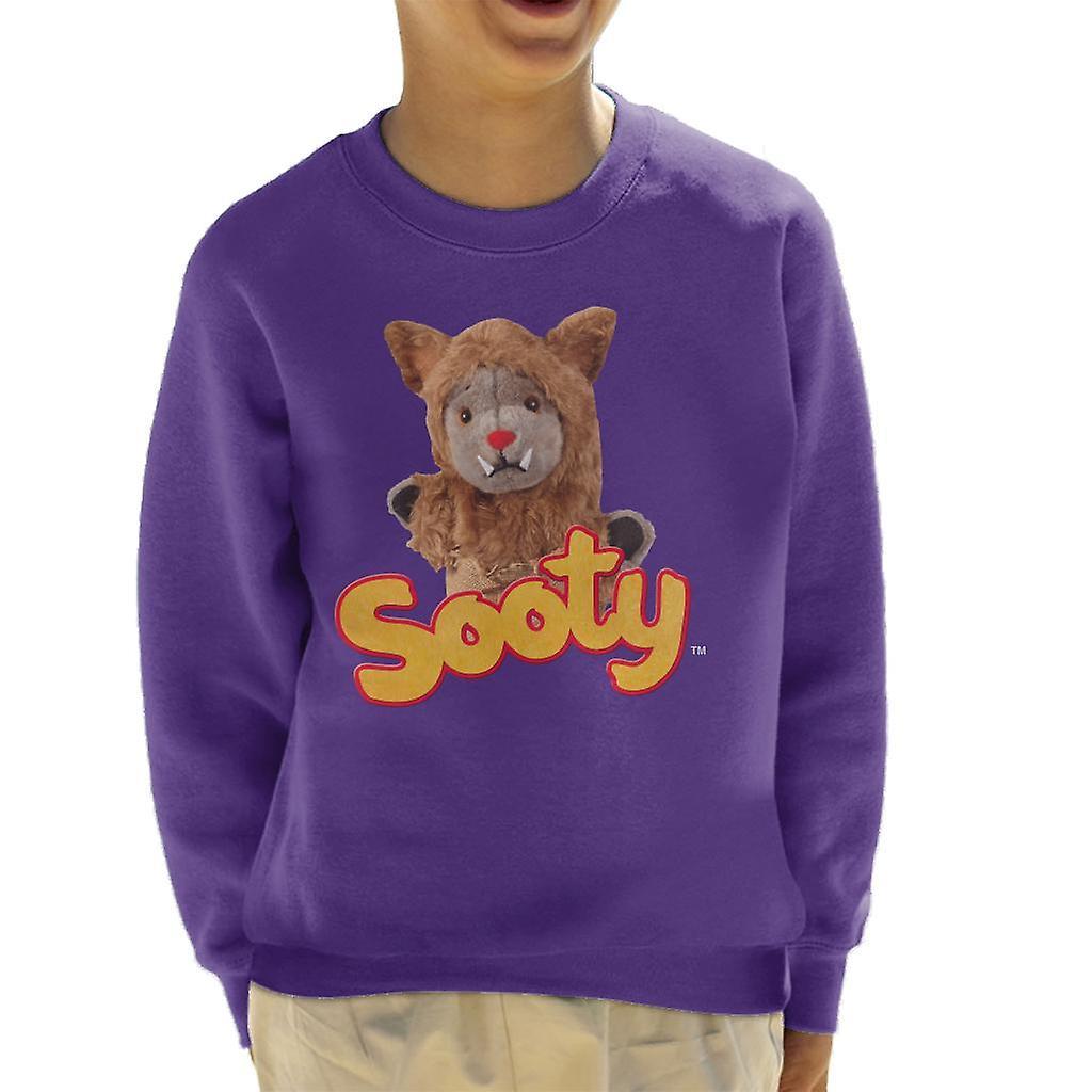 Sooty Halloween Sweep Werewolf Kid's Sweatshirt Purple Medium (7-8 yrs)