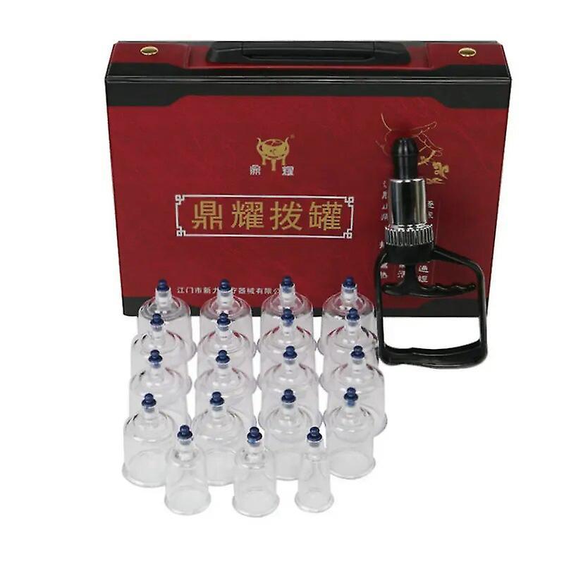 mickcara Acupunture Vacuum Cupping Set Ventosa Suction Cans Cups Jar Massager Vacuum Suction Therapy Cupping Set Cans For Massage 19pcs