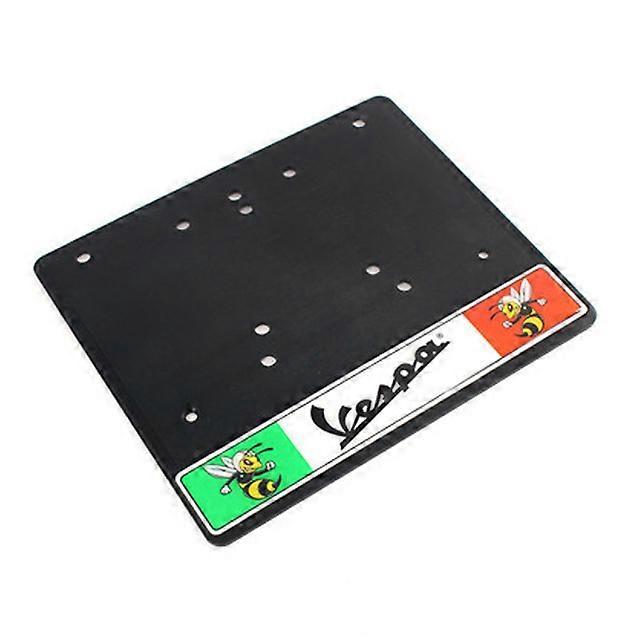 Boussder License Plate Holder Frame for All Vespa Model GTS LX LXV Sprint Primavera 50 125 250 300 GTS 300ie S 50 Sprint 50 Black