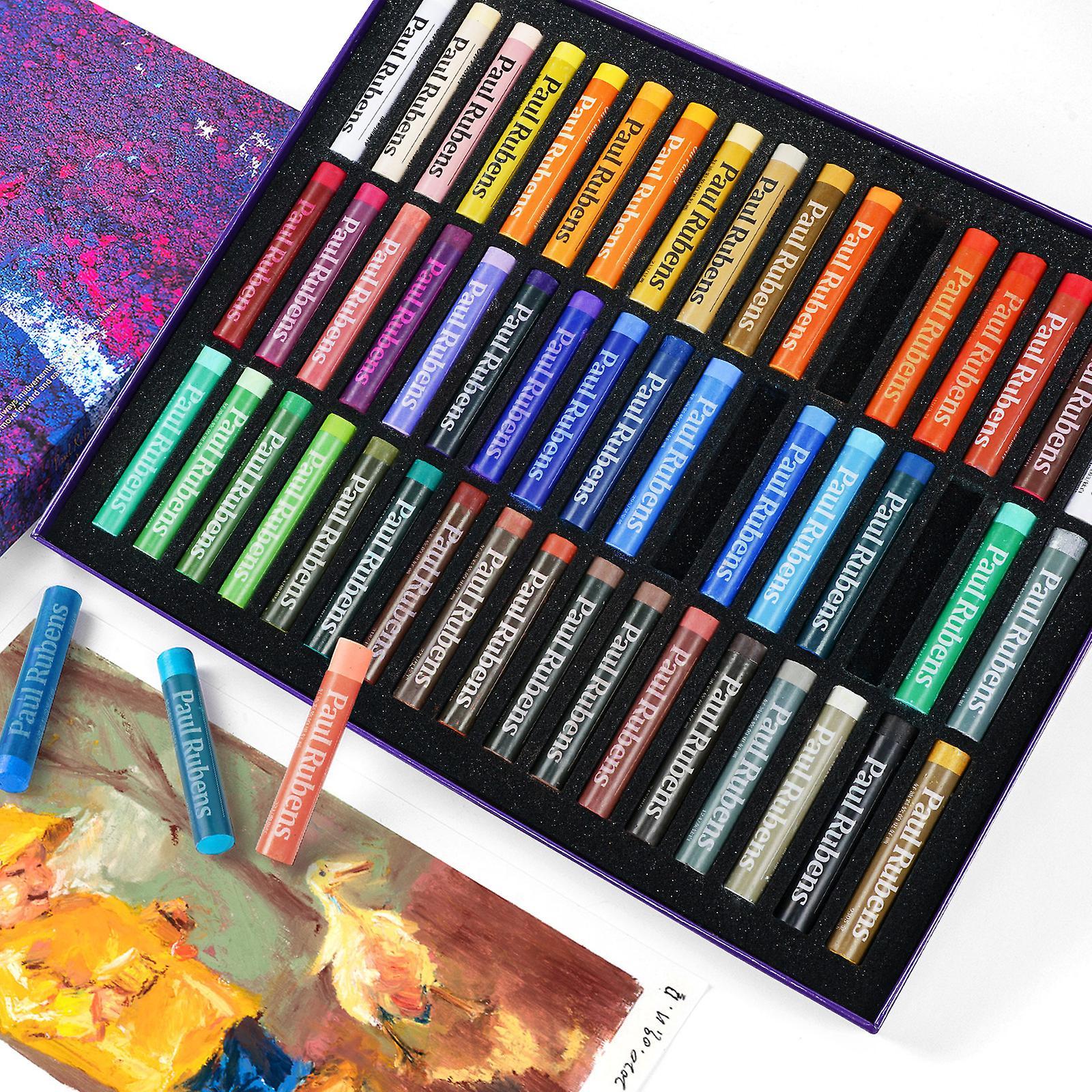 Atuto Paul Rubens 50 Colors Oil Pastel Kit Professional Soft Oil Pastel Crayons For Drawing Artist Students Kids