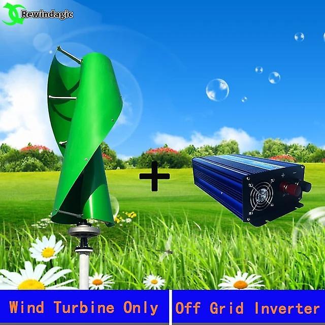 Jimonzi Free Energy Wind Turbine Generator 10kw 15kw 20kw Vertical Windmill With Controller Off Grid Inverter System For Homeuse Option 3 24V-Green...