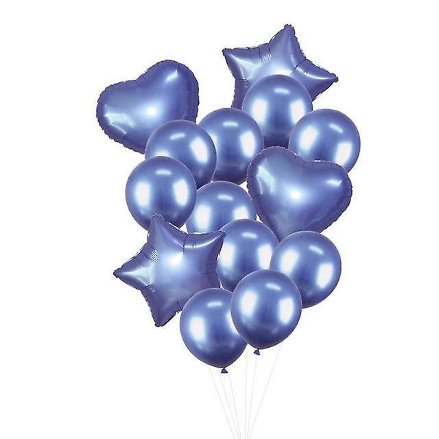 Slowmoose Multi Confetti Birthday Party Decor Balloons metal blue [350853]