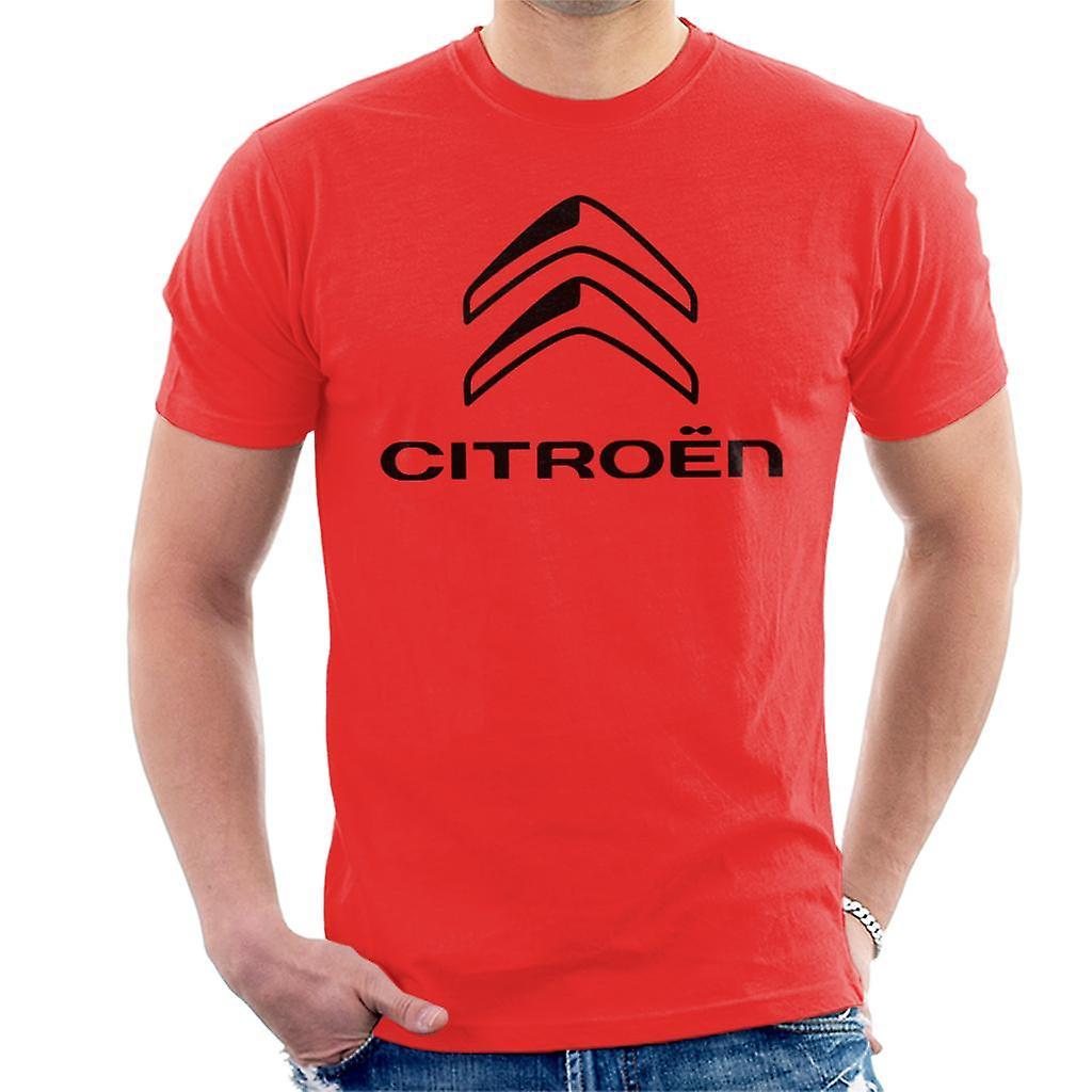 Citro�n Citroen 2016 Black Logo Men's T-Shirt Red XX-Large