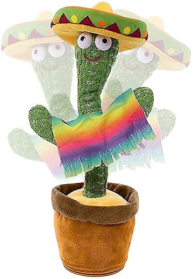 Wonderful Fong Cute Dancing Cactus Toy, Electronic Shaking Dancing Cactus with 120 English Songs, Funny Dancing Toy for Kids, Adults and Gifts