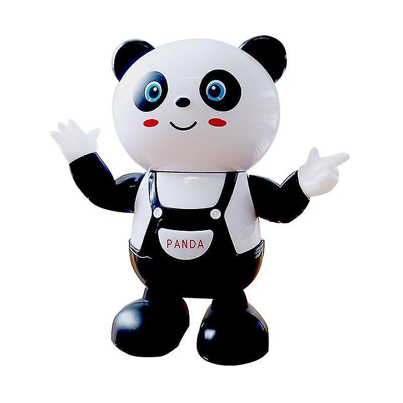 Skwtlv Children's Electric Panda Dancing Robot Twisting And Swinging Panda Singing Lights Musical Toys