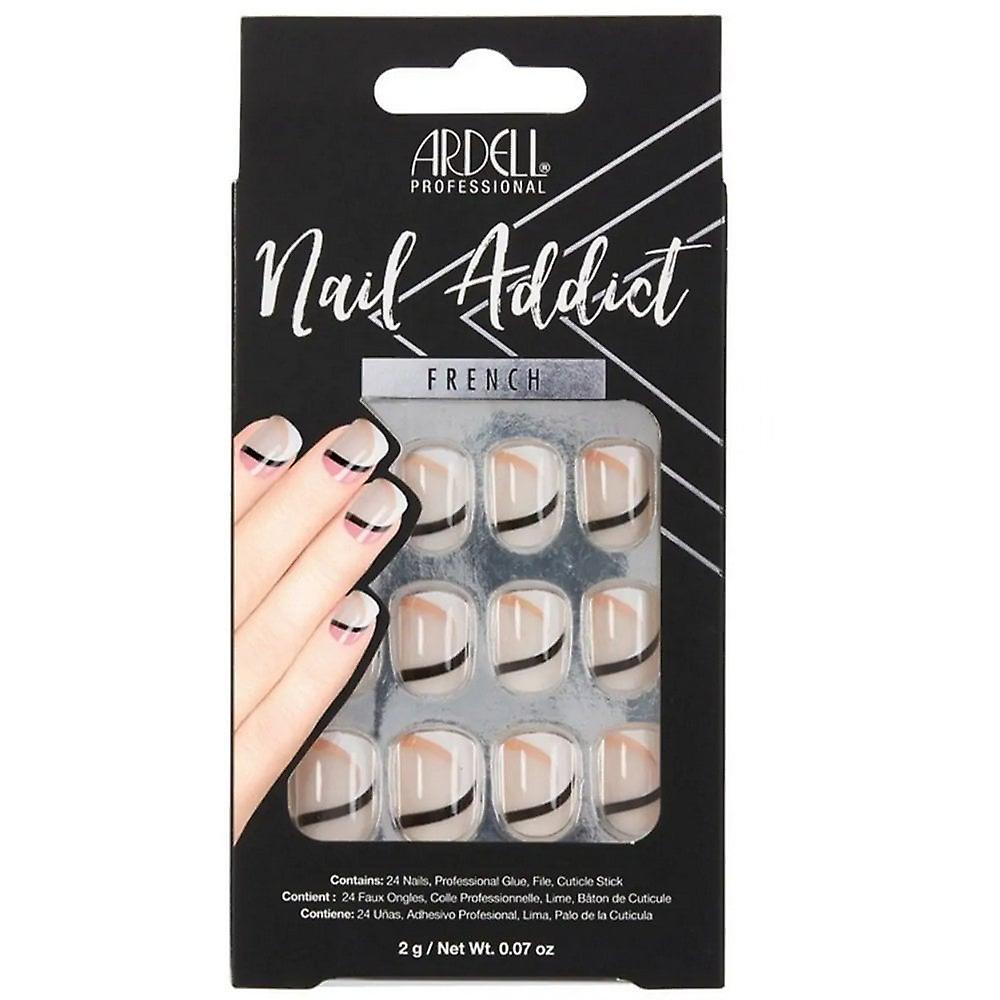 Ardell Nails Ardell Beauty Nail Addict French False Nails - Geometric French (28 Nails) (61215)