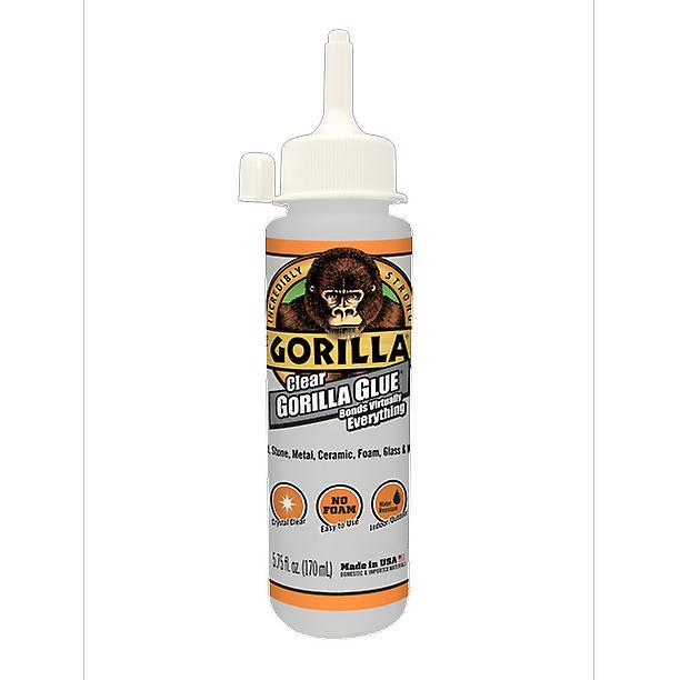 Gorilla Glue Gorilla Clear Glue, 3.75 Ounce Bottle