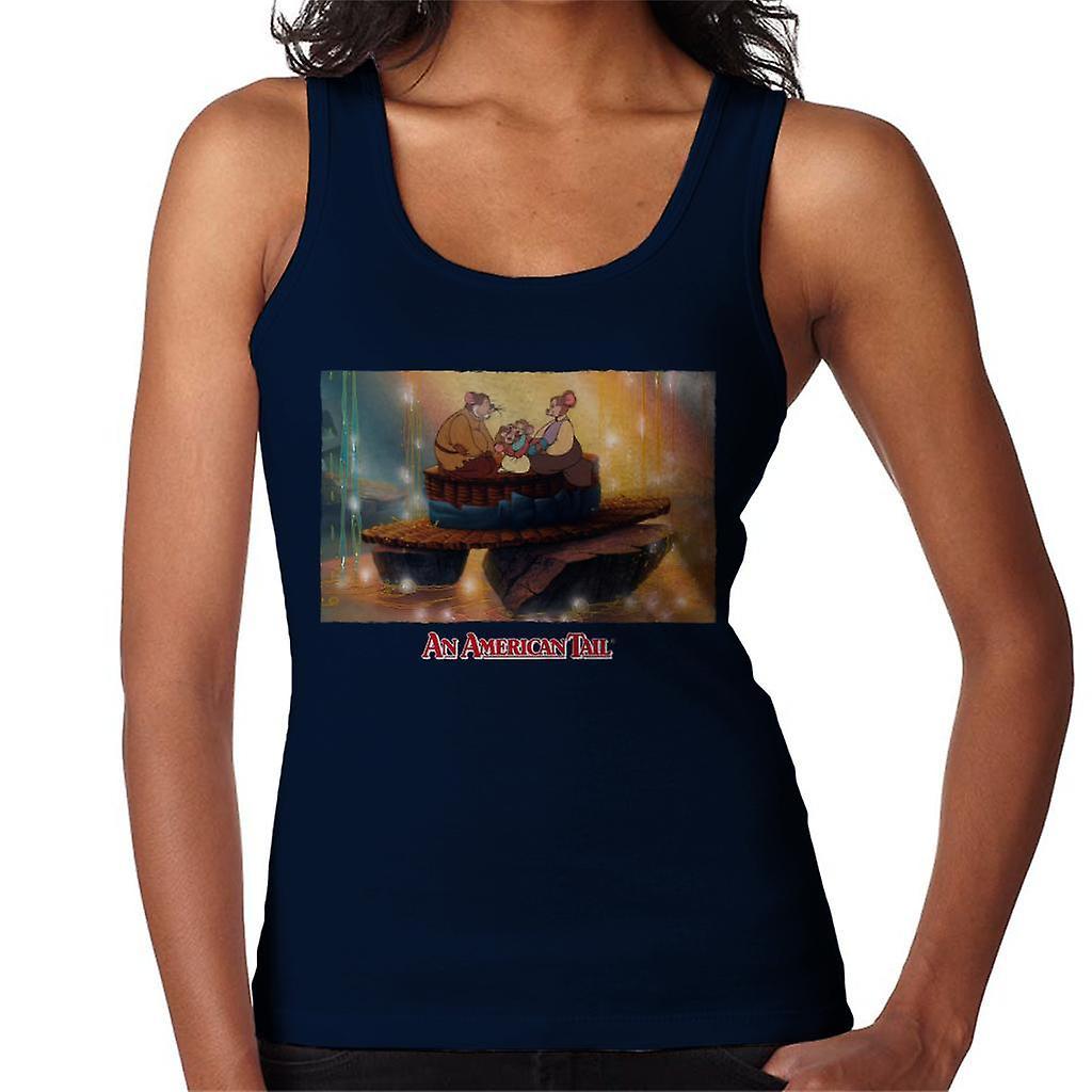 An American Tail Mousekewitz Family Women's Vest Navy Blue Small