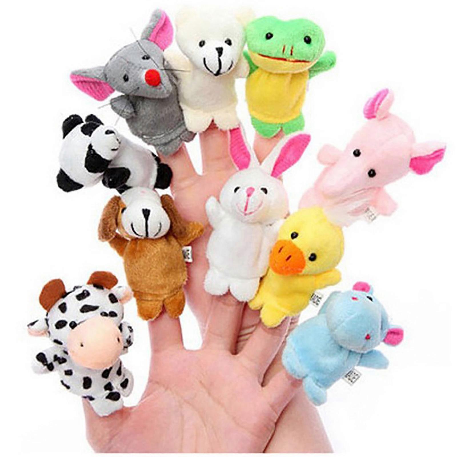 Congjing Small Finger Dolls Cute Children's Toys Hand Puppets Finger Puppets 10PC