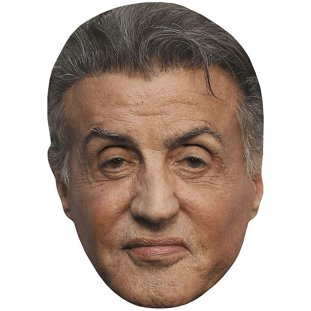 Celebrity Cutouts Sylvester Stallone (Old) Celebrity Mask, Flat Card Face