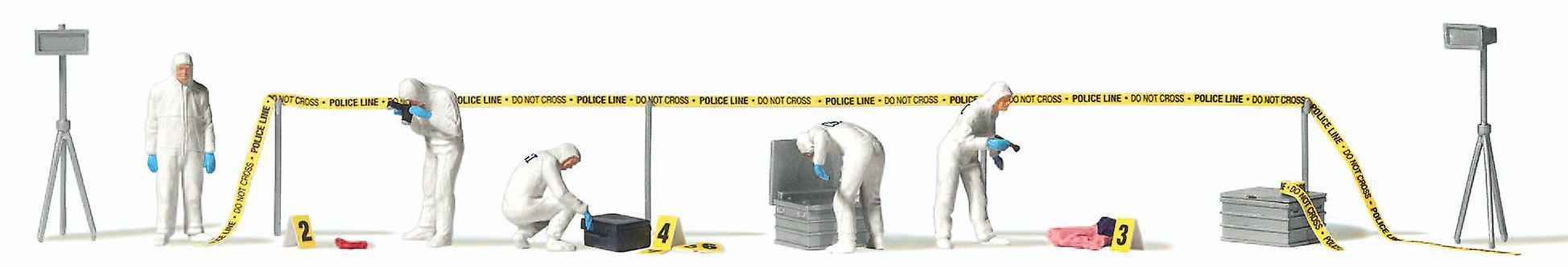 Preiser PR10800 US/GB Crime Scene HO 1:87 (OO gauge compatible) Plastic Painted Figures [HO] Scale model