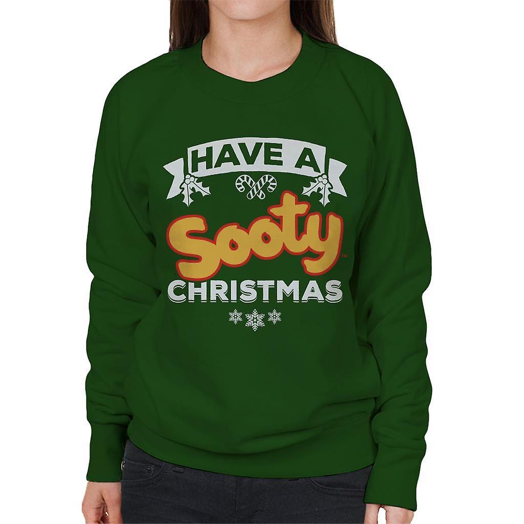 Sooty Christmas Have A Sooty Christmas Women's Sweatshirt Bottle Green XX-Large