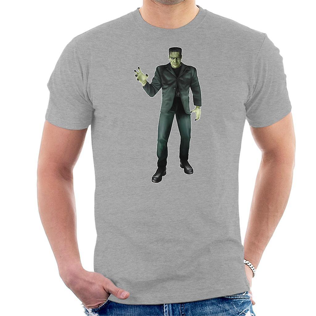 Frankenstein Monster Pose Men's T-Shirt Heather Grey XX-Large