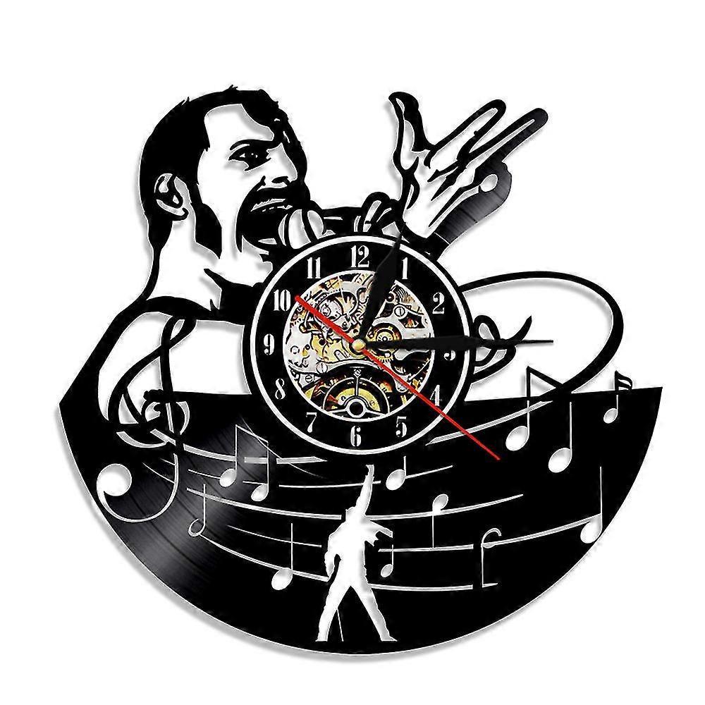 Mintian Vinyl Clock Queen Band Singer Record Wall Clock Retro Nostalgic Home Decoration Wall Clock