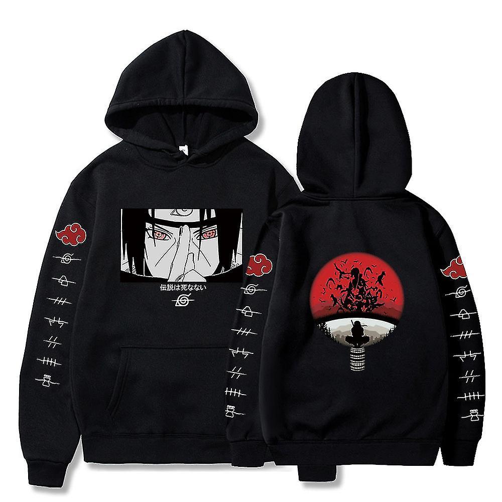 Shznv Uchiha Itachi Hoodie Men Womens Couples Tops Naruto Anime Cosplay Hooded Sweatshirt XL