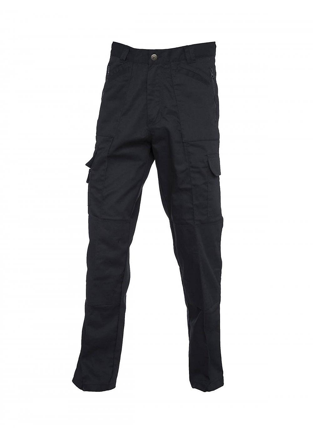 Men's Uneek Action Trousers UC903 Black 48"