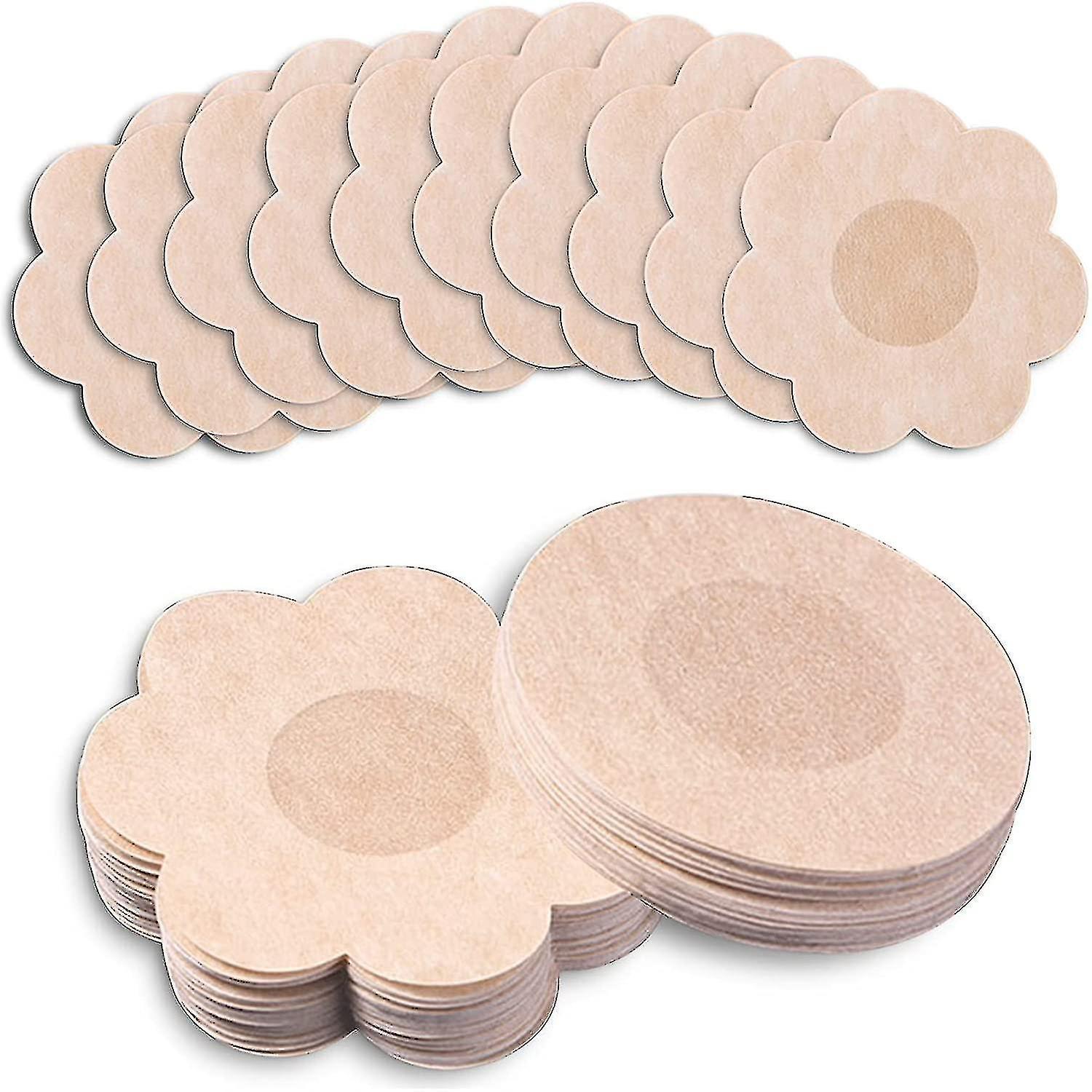 Bosheng 40 Pairs Nipple Covers Disposable Nipple Pasties Breast Petals Self-adhesive Nipple Stickers