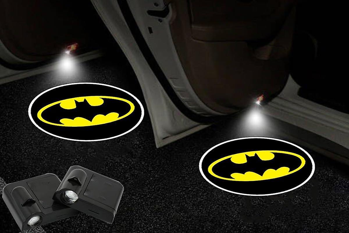 Heytea 2pcs For Batman Wireless Car Door Logo Light Led Hd Welcome Courtesy Ghost Shadow Projector Lamp Compatible With Most Models