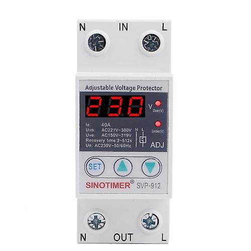 Generic1 Sinotimer Svp-912 Adjustable Self-resetting Intelligent Under-voltage Protector 40A