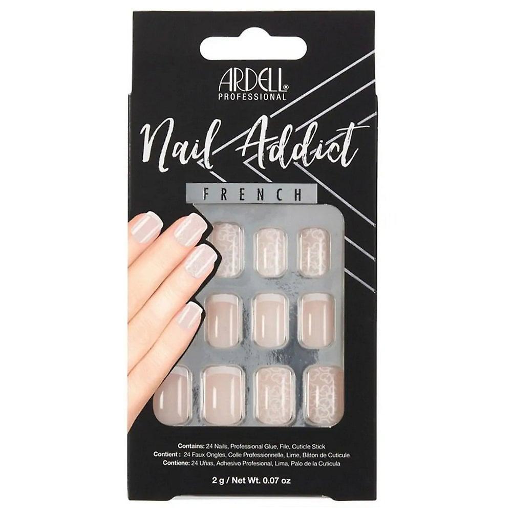 Ardell Nails Ardell Beauty Nail Addict French False Nails - French & Lace (28 Nails) (63862)