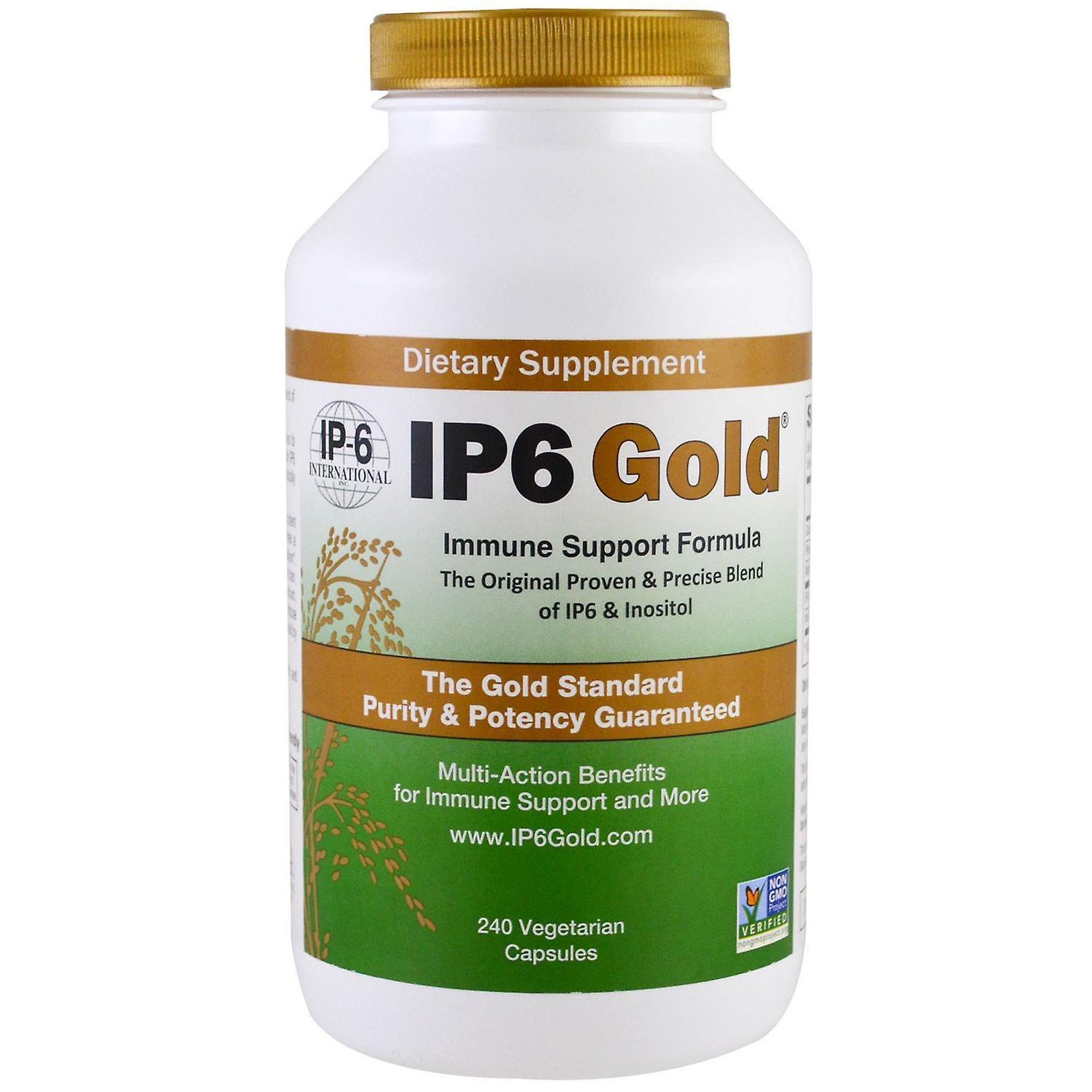 IP-6 International, IP6 Gold, Immune Support Formula, 240 Vegetarian Capsules