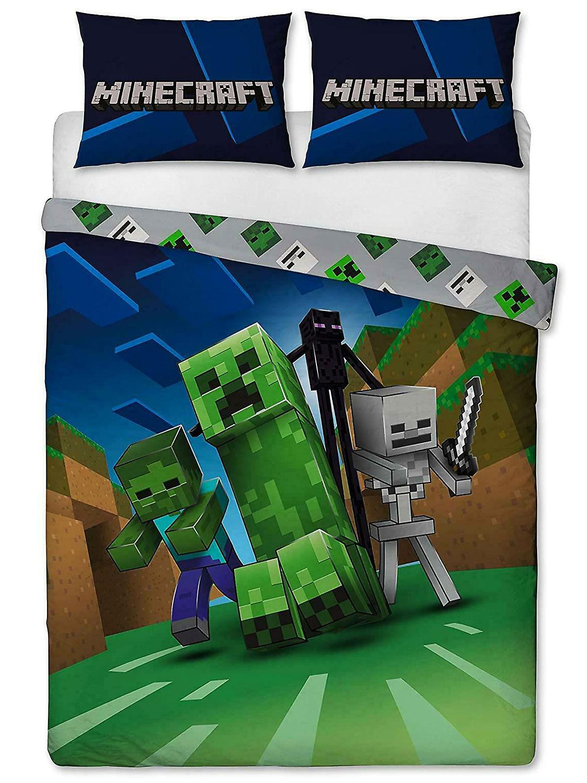 Minecraft Creeps Double Duvet Cover and Pillowcase Set