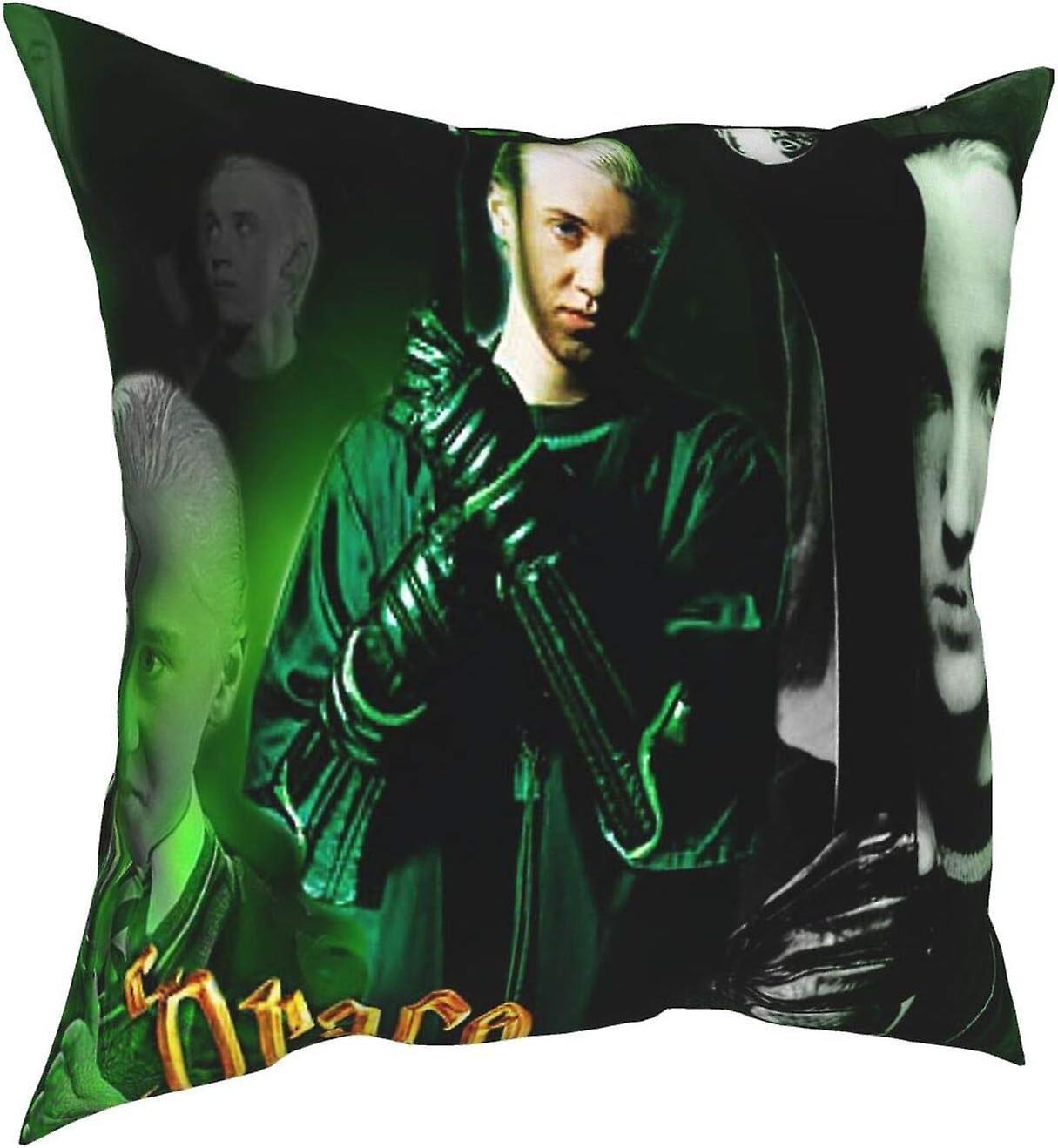 Kerota pillowcase Draco-Malfoy Pillow Case Home Decor Zipper Cushion Square Pillow Throw Pillow Case 4 Sizes -s1333 45x45cm