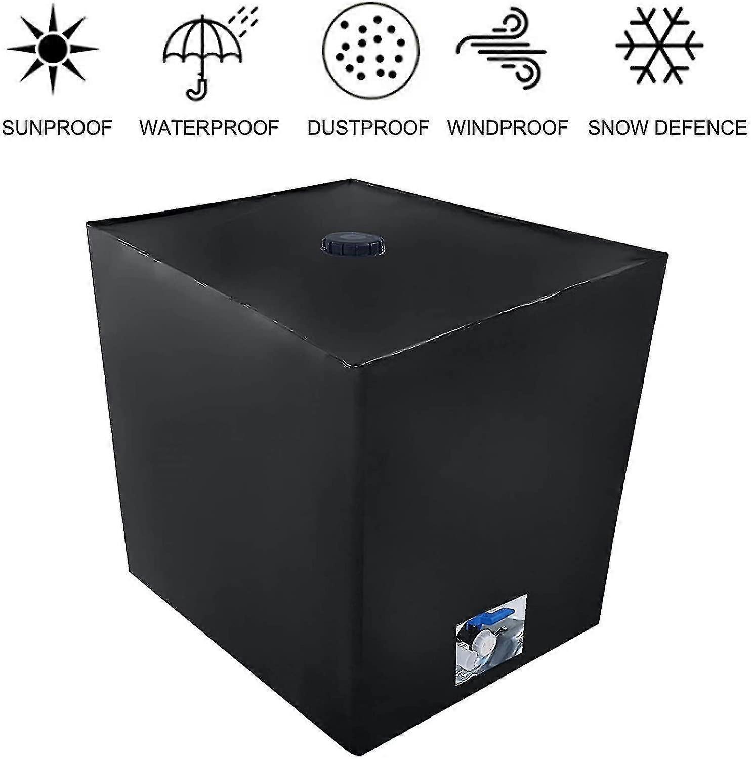 Aiducho Water Tank Cover, Tank Cover 1000 L Ibc, Anti-dust Anti-uv Anti-rain 116 X