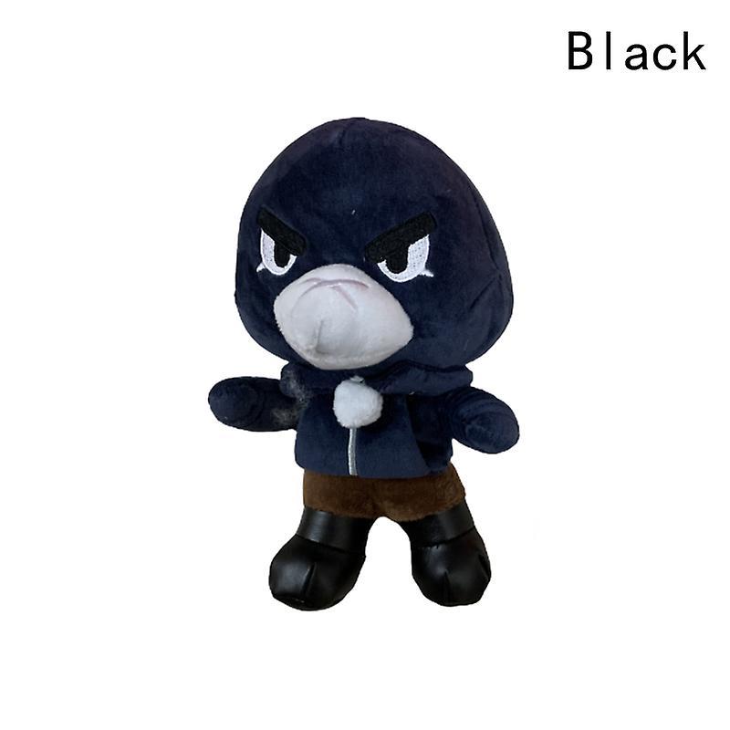 Unbrand Doll Mobile Game Wilderness Fighting Card Doll Toy Brawl Stars Standing Plush Black 1 Pc