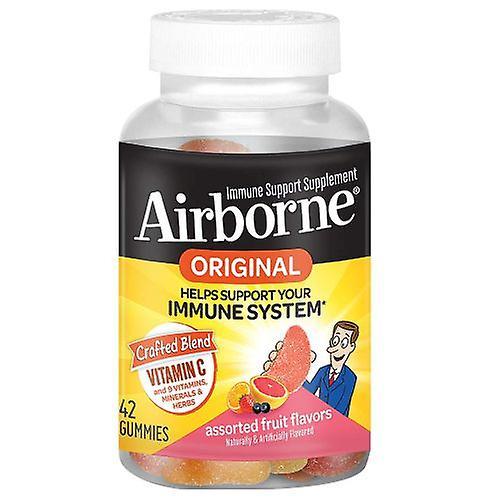 Airborne  Gummies, Assorted Fruit 42 Gummies (Pack of 1)