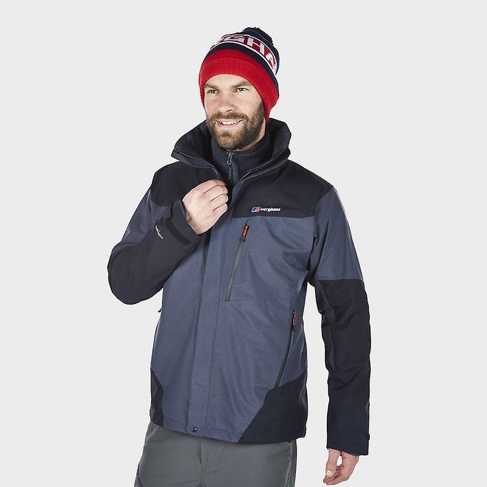 Berghaus Men's Sleek and Stylish Waterproof Arran Jacket with Adjustable Hood Grey XL