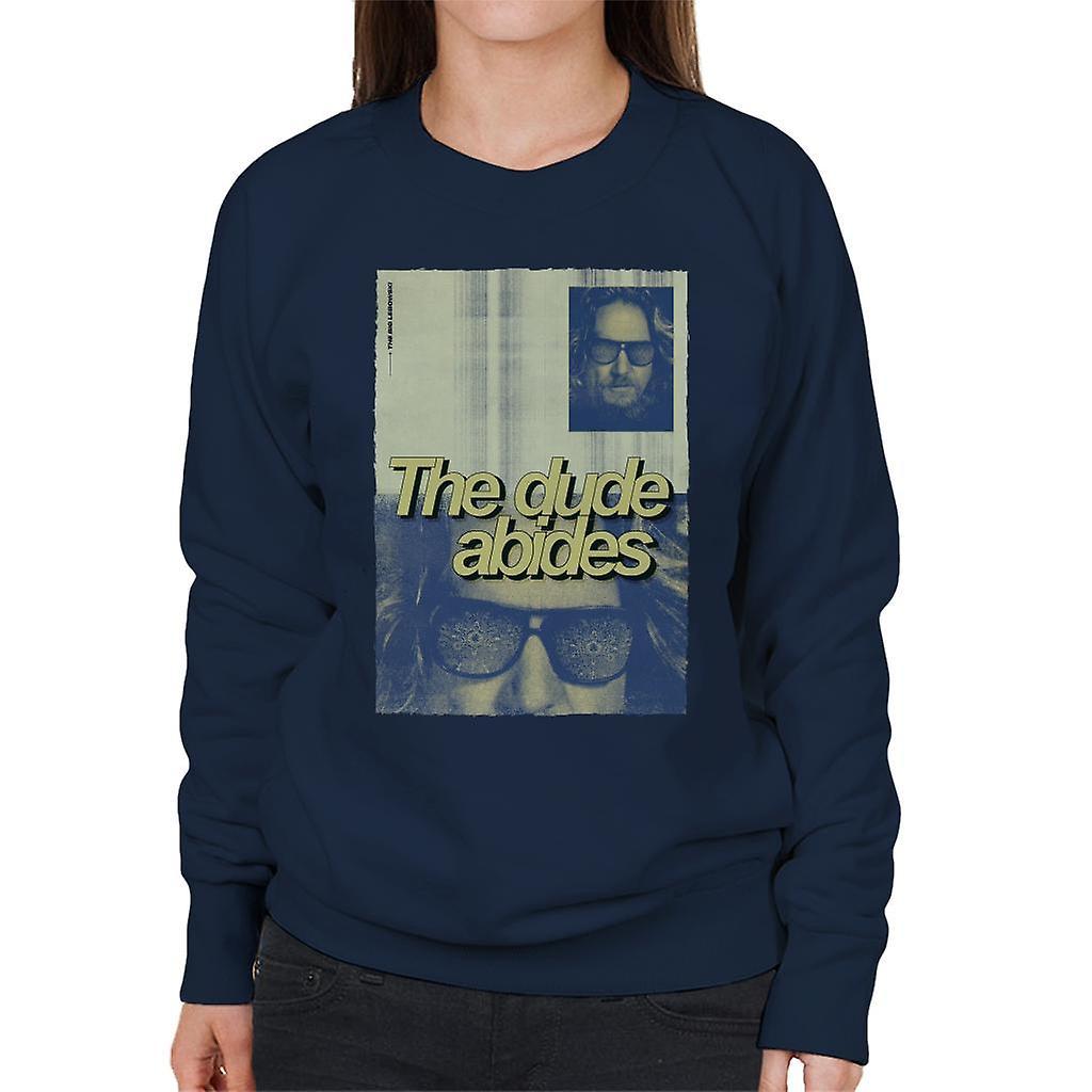 The Big Lebowski The Dude Abides Poster Women's Sweatshirt Navy Blue XX-Large