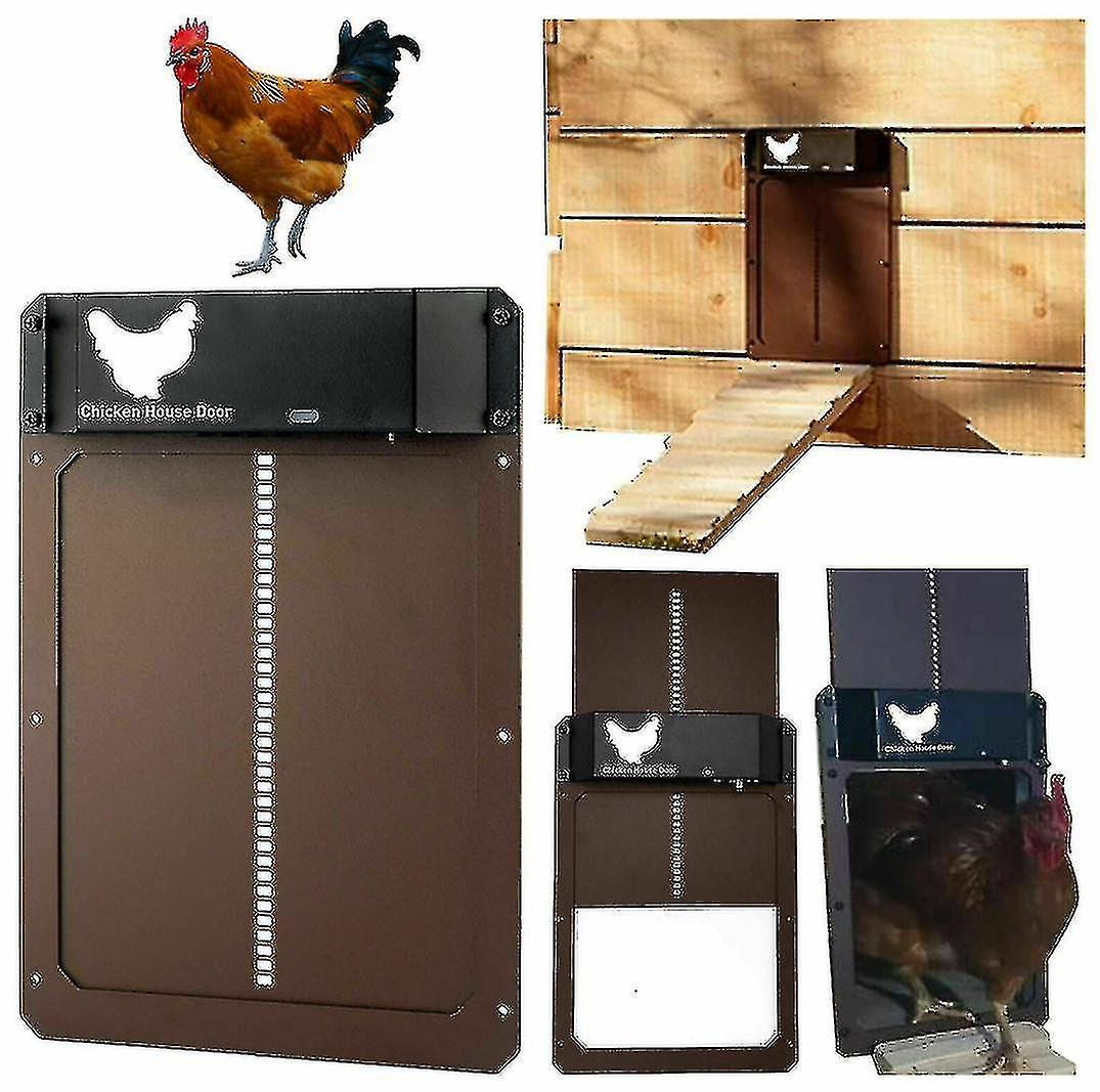 Wfuo Automatic Chicken Coop Door Opener Light Sensor Automatic Chicken House Door