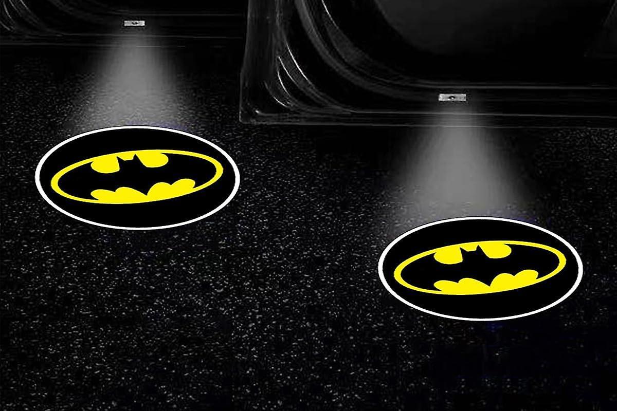 Heyone 2pcs Wireless Car Door Logo Light For Batman,ghost Shadow Courtesy Projector Welcome Led Lamps For All Car Models