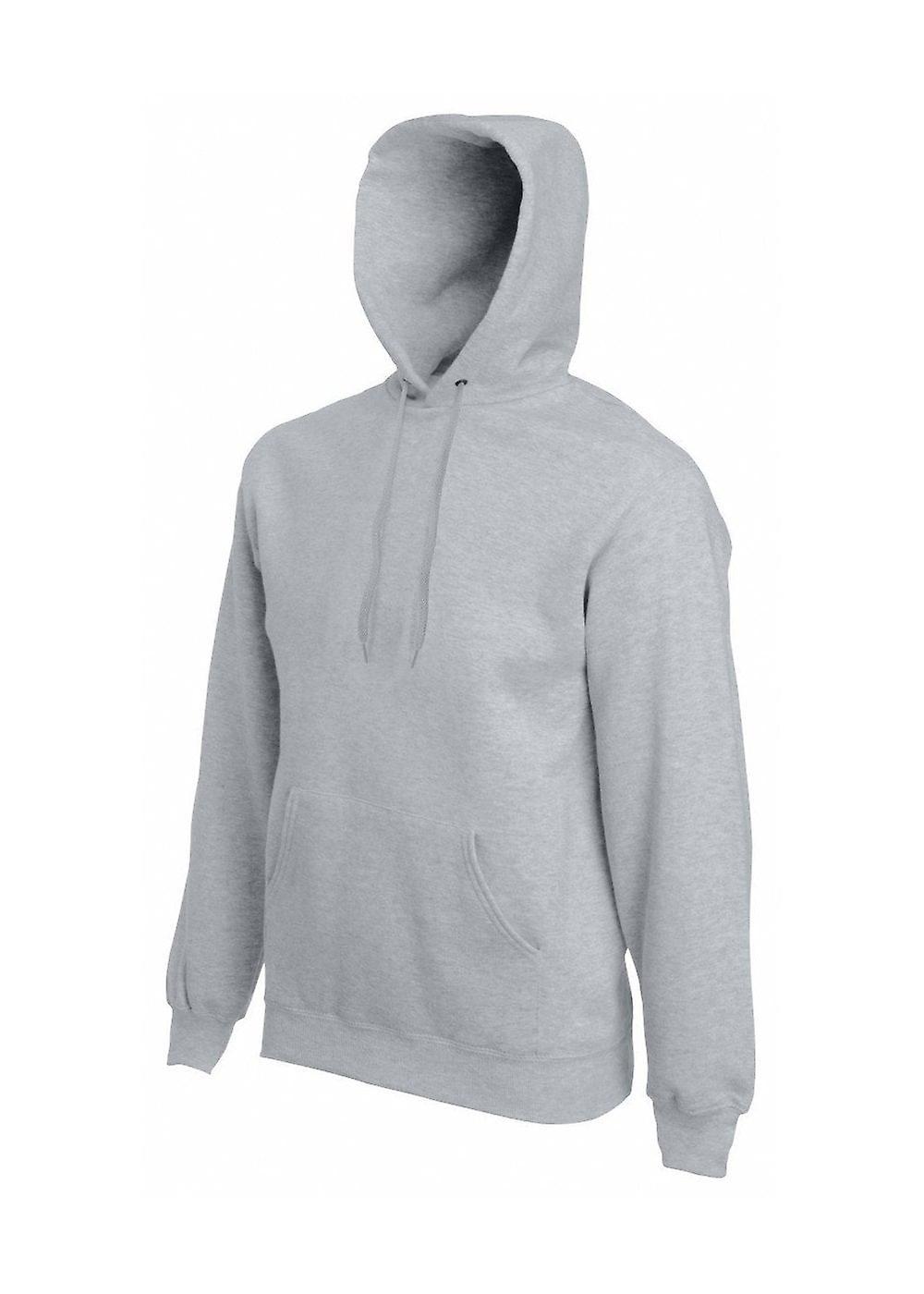 Men's Fruit Of The Loom Premium 70/30 Hooded Sweatshirt 62152 Heather Grey Xl