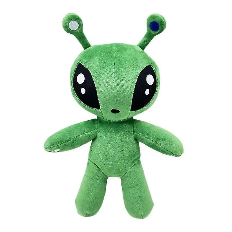 Htclv 34cm Green Alien Plush Toy Anime Tentacled Horn Alien Monsters Horror Doll Boys Girls Soft Toys Stuffed Throw Pillow Kids Gifts