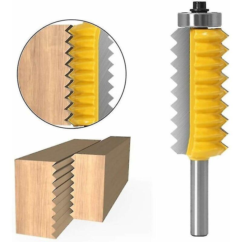 Jnnjv 8 Mm Shank Panneau Surlev  V  Bits Joint Entures Colle Fraise For Bois Tenon Boiseries Cne Tenon Fraisage Tenoning Machine (size : 8x19x54)