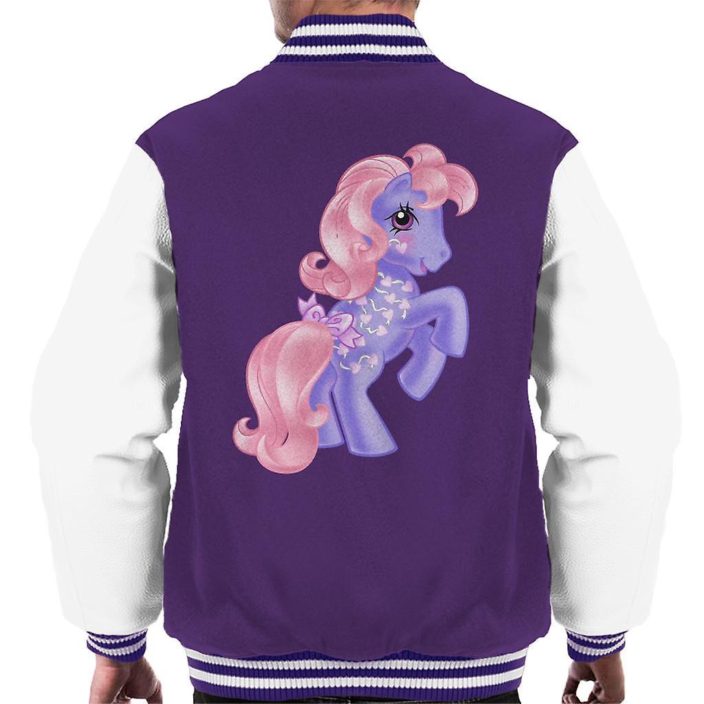 My Little Pony Hearts Cutie Mark Men's Varsity Jacket Purple/White Small