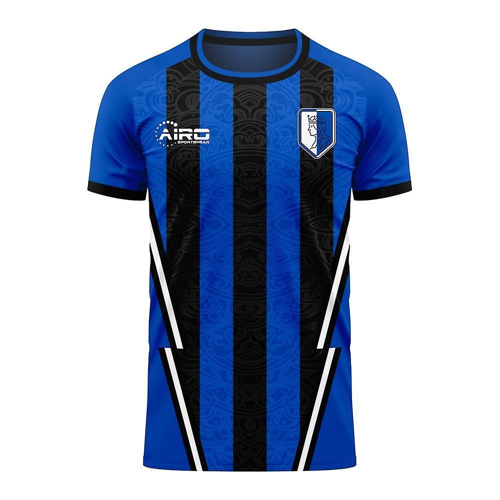 Airo Sportswear Atalanta 2024-2025 Home Concept Football Kit (Airo) - Little Boys Blue XLB 7-8yrs (122-128cm)