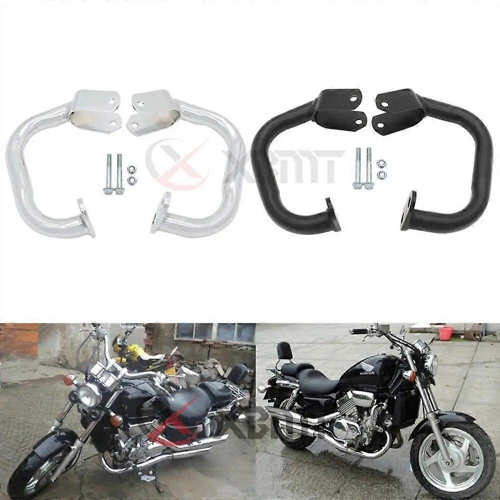 Redkid Motorcycle Highway Crash Bars Engine Guard Rail Motor Fence Bumper Front Side Protector For Honda Magna VF 750 VF750 1994- 2015 Chrome