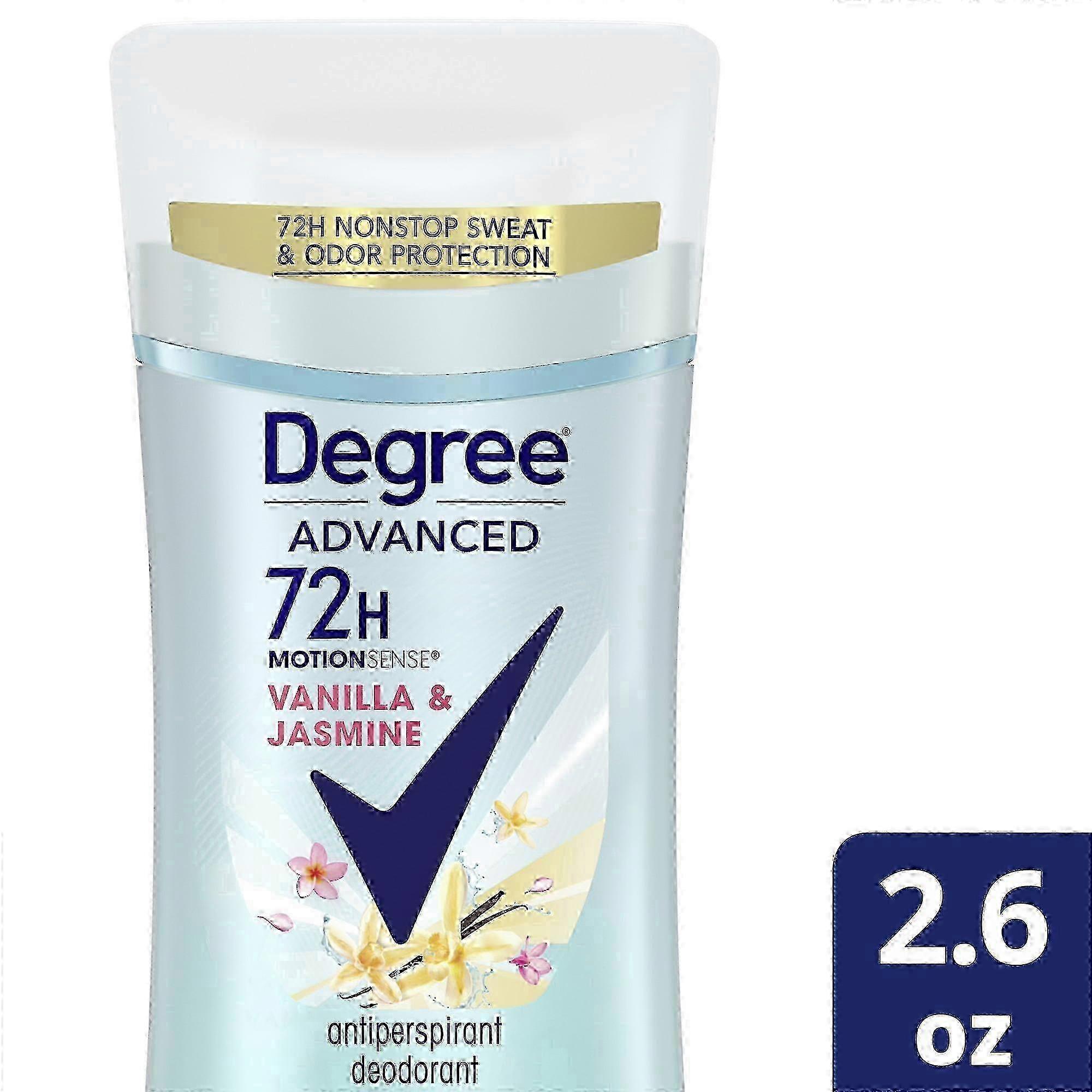 Degree Advanced Antiperspirant Deodorant For Women, Vanilla & Jasmine, 2.6 Oz